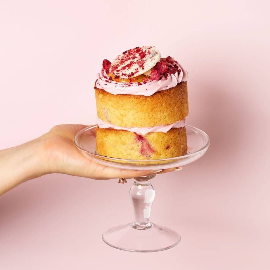 dessert cake closeup product shoot