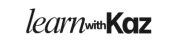 learn with kaz black logo